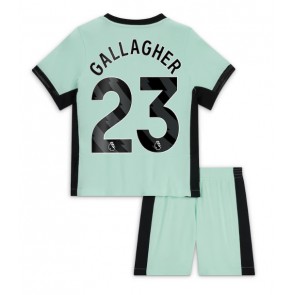 Chelsea Conor Gallagher #23 Replika Babytøj Tredje sæt Børn 2023-24 Kortærmet (+ Korte bukser)